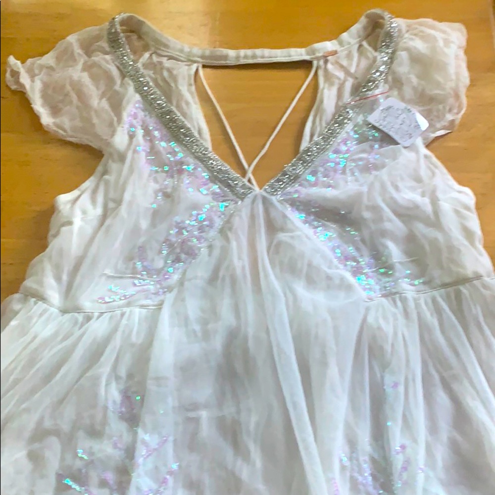 Boho top with sequence
